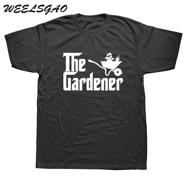 

новая мода садовник футболки мужские летние стиль короткие рукава хлопок футболки топы