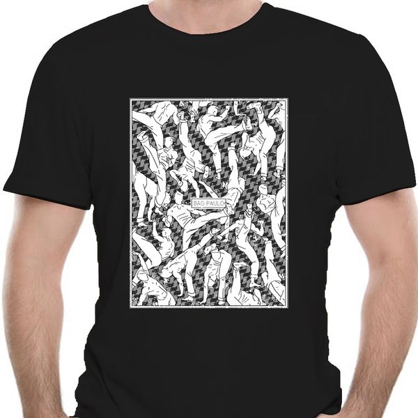 

new 2019 summer casual printing sao paulo brazil capoeira world city travel passport plane vacation tee shirt 9907a