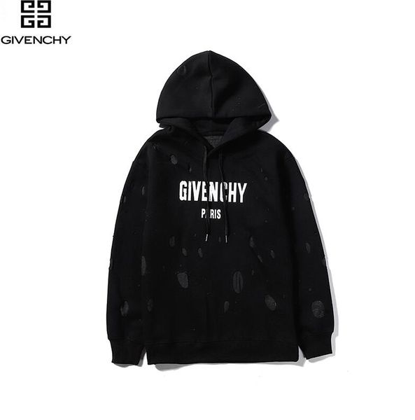 

2020 new fashion men's and women's hoodies autumn winter explosions men and women sweatshirt sweater 075, Black