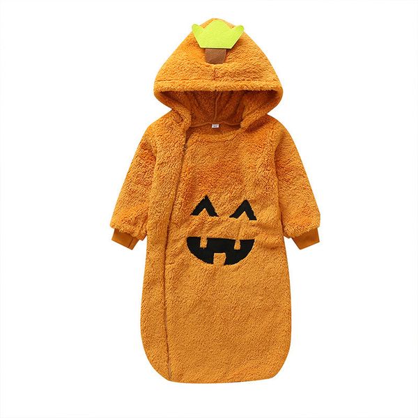 

3-18m мода младенец хэллоуин sleeping bag осень зима детские для девочек для мальчиков мультфильм тыквы форма утолщенной спящий sack одеяла