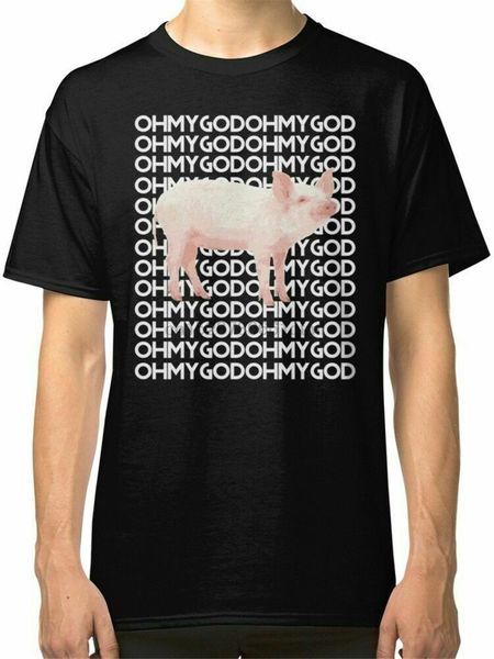 

oh my god pig shane dawson mens black t-shirt size s-3xl summer style tee shirt
