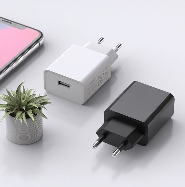 

5v 2a charger adapter for eu regulation traveling cell phone adapters with ce rohs certification safty charger adapter 2 colors