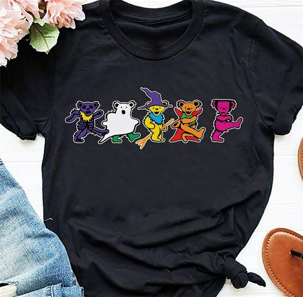 

halloween teddy bear funny classic black t shirt, gift for menwomen. cool gift personality tee shirt