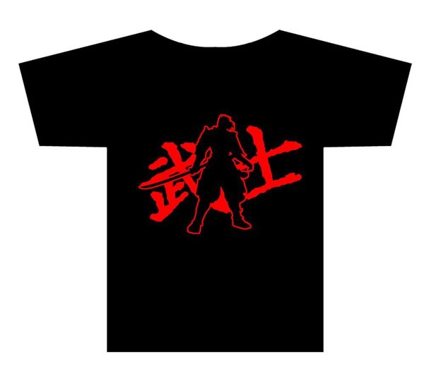 

brand new 2019 лето мужская короткие samurai kanji характер футболки симпатичные футболки