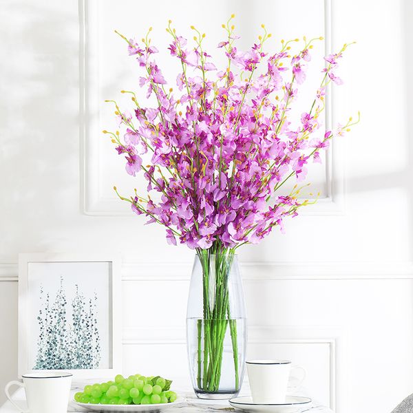 

artificial flowers butterfly orchid non-woven fabrics fake flower branch home decorating wedding country decor