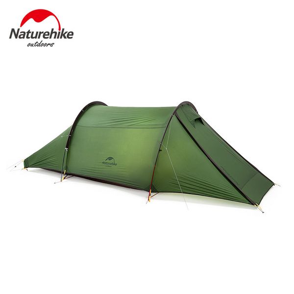 

naturehike 2020 new outdoor camping tent ultralight waterproof 20d nylon double tunnel tent for tow person with mat