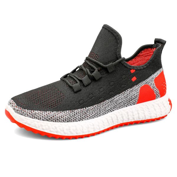 

spring single shoes explosion models mesh shoes korean casual men's running lightweight tide student sneakers, Black