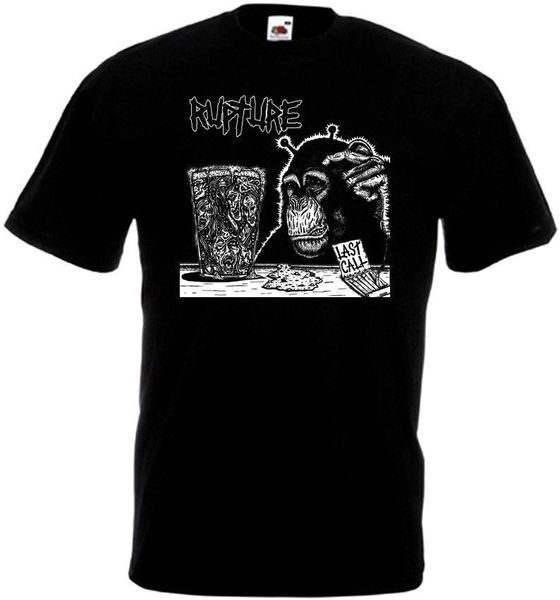 

rupture last call t-shirt black hardcore punk all sizes
