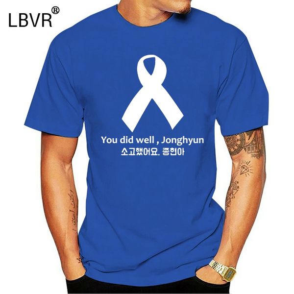 

you did well jonghyun shinee new black mens t-shirt round neck short sleeves clothing