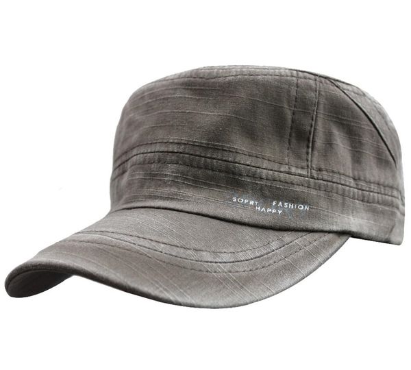 

mens unisex100% cotton suumer adjustable twill corps flat army plain vintage cadet runner golf sports military baseball cap hat, Blue;gray