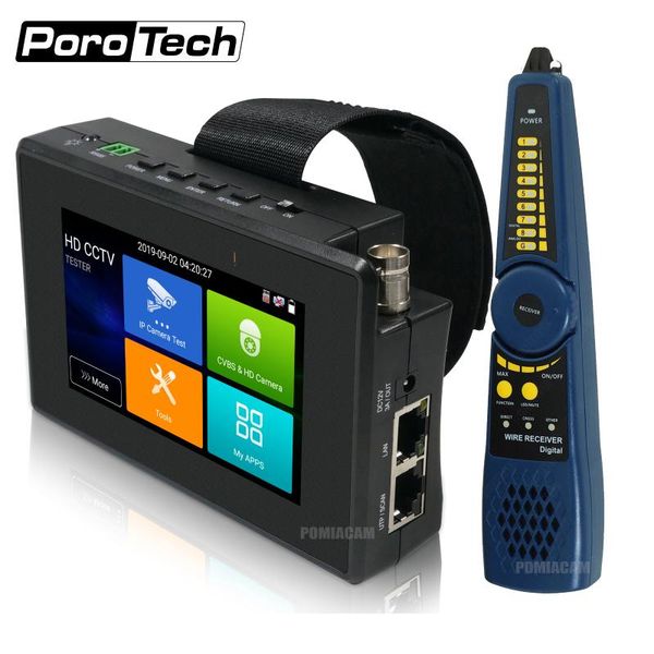 

cable tester 4.0inch wrist camera tester hd video monitor 8mp tvi cvi ahd cctv-camera test tool 4k h.265 ip cctv