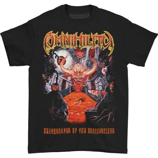 

omnihility mens deathscapes of the subconscious t shirt small black