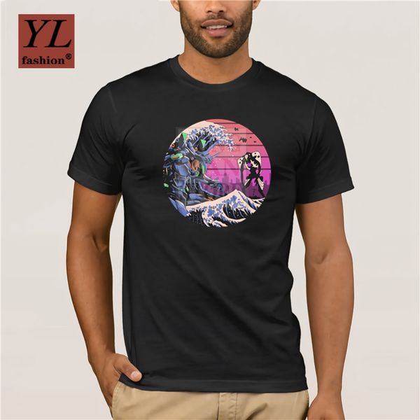 

trendy creative graphic t shirt retro wave eva t shirt fashion t shirt 100% cotton