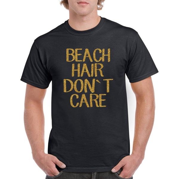

new fashion graphic letter t shirt men casual cotton short sleeve beach hair dont care gold men's tee racerback t shirt