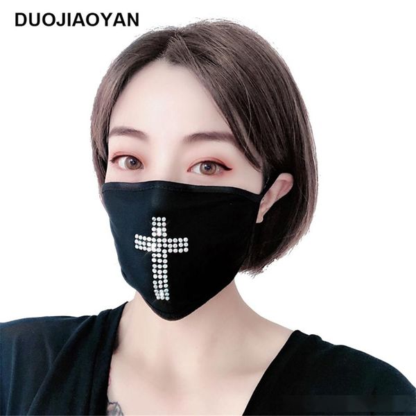 

2021 rhinestone mask women diamond crytal decoration jewelry face mask fashion glitter mesh net party show mouth mask