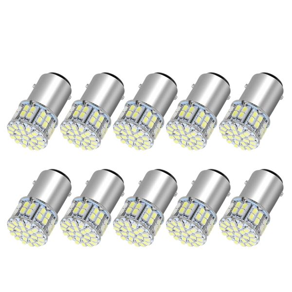 

10x 6000k white 1157 50smd high power led turn signal slight bulbs 1076 12v