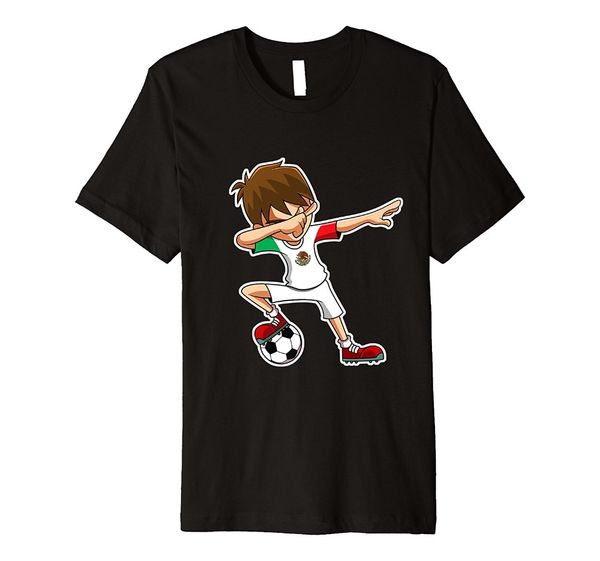 

new 2019 spring summer autumn men o neck short sleeves dabbing soccere boy jersey shirt, mexico flag footballer tee funny shirts