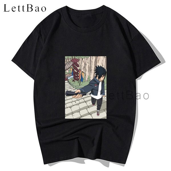 

naruto sasuke streetwear graphic t-shirt men cotton harajuku t shirt fashion classic o-neck print tshirt men oversized clothes