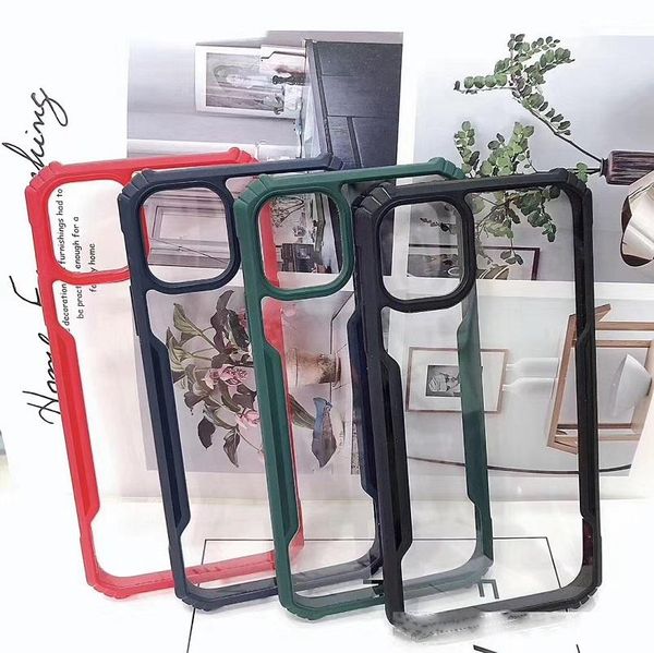 

clear case cover shockproof hard pc back soft tpu color edge for iphone7 8 7plus 8plus 11 11pro promax xs xr xsmax