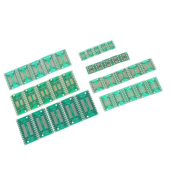 

35pcs pcb board kit sop msop ssop tssop sot23 (8 10 14 16 20 24 28) smt dip