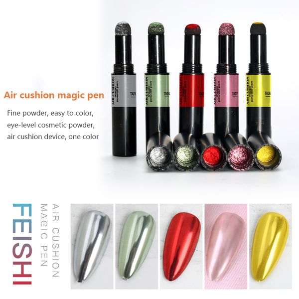 

nail glitter cushion aurora magic pen nail art decorations magic mirror pen solid local tyrant gold aurora glitter powder, Silver;gold