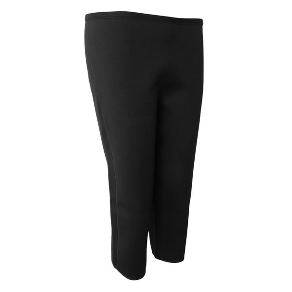 

neoprene weight loss cropped pants thermo shaper pants fat burning, Black;brown
