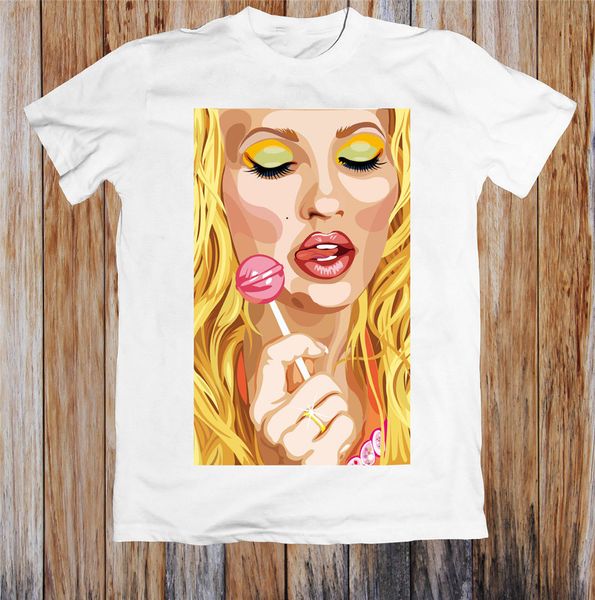 

lollipop girl art t shirt personality custom tee shirt