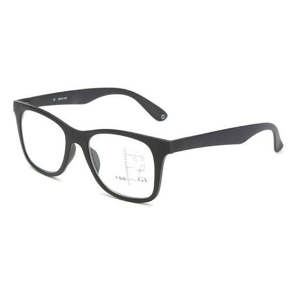 

progressive multifocal reading glasses magnifier anti blue light presbyopic eyeglasses look near far spectacles black/leopard n5, White;black