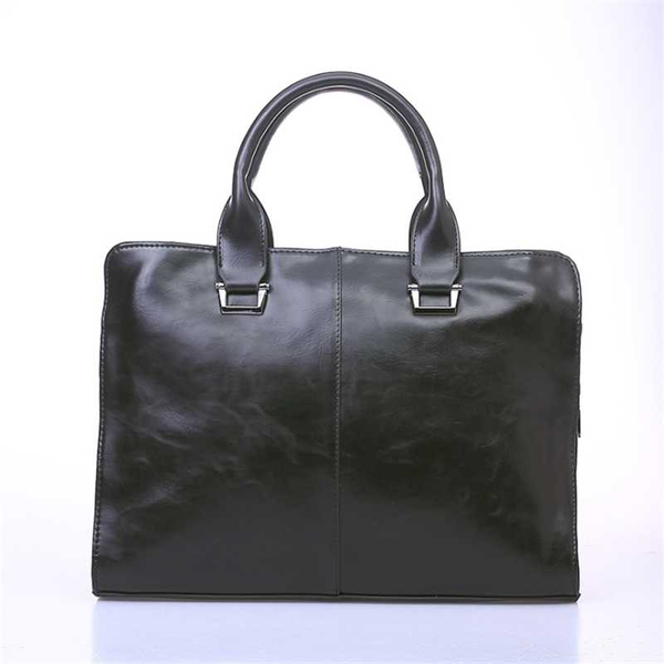 

2020 summer new men's korean fashion business casual pu leather bag 13 inch shoulder crossbody office bolso ordenador work torba
