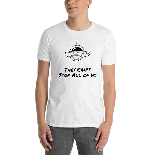 

they can't sall of us short-sleeve t-shirt aliens area 51 ufo summer o neck tee shirt