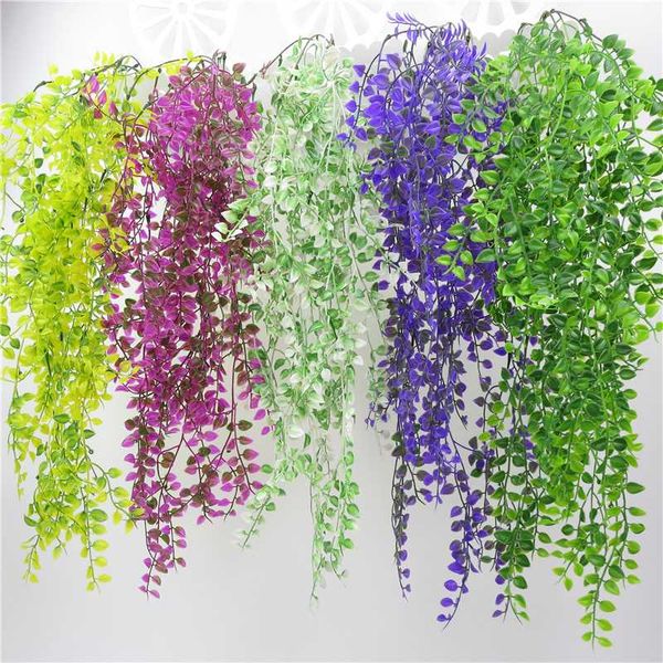 

90cm artificial flowers pine needles fake hanging vine plant leaves garland home wedding artificial flowers wall decoration