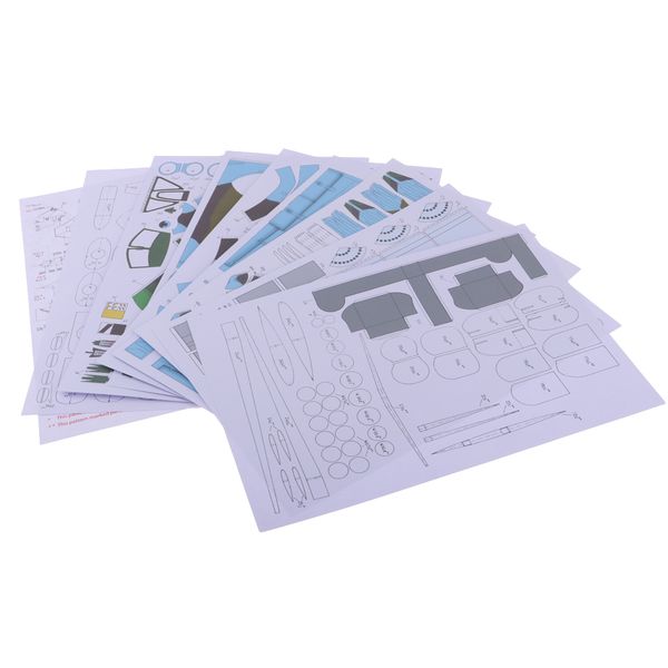 

1:33th handmade paper helicopter model su-25 attack airplane for home decor