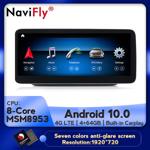 

12.5''hd anti-glare full touch screen car gps multimedia player for b class w246 2012-2020 with 4g 64g rom 4g lte car dvd