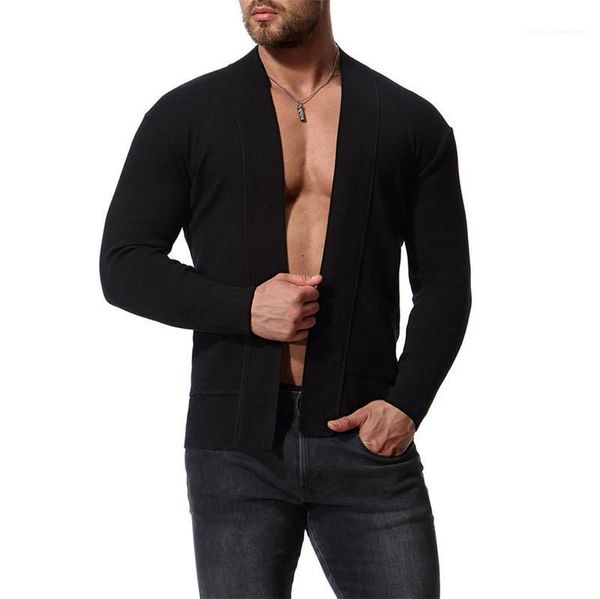 

v neck long sleeve sweaters mens clothing mens cardigan sweaters fashion natural color regular knits casual, White;black