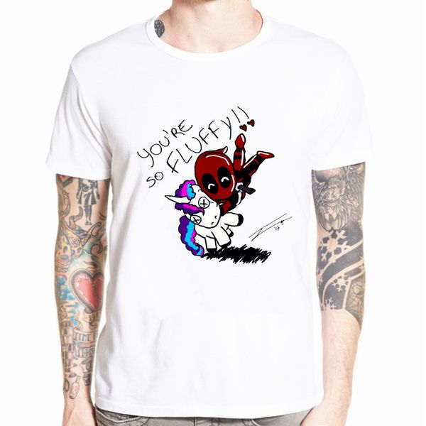 

deadpool men t shirt funny tshirt 2019 summer tee hipster mens t shirts 100% modal dead pool t-shirt brand clothing