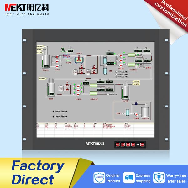 

mekt rack type 19-inch resistive touch screen monitor/industrial touch computer display hdmi/dvi/vga/rs232