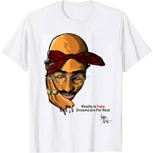 

2 pac reality is fake dreams are for real shirt black s-5xl 2020 tees