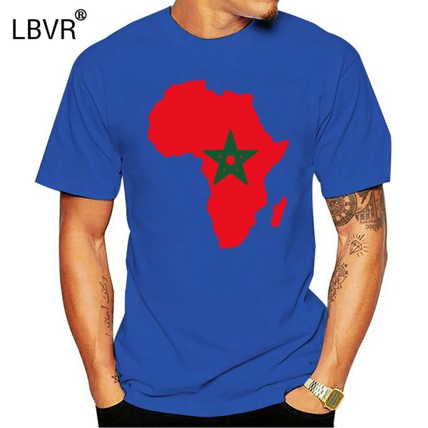 

2019 brand new men clothing fashion men t shirts particular african flag of_morocco t shirt business