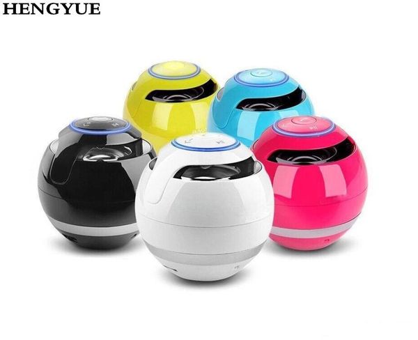 

hengyue portable mini bluetooth speaker ball wireless column handtf fm radio with mic mp3 globe audio music for phone pc