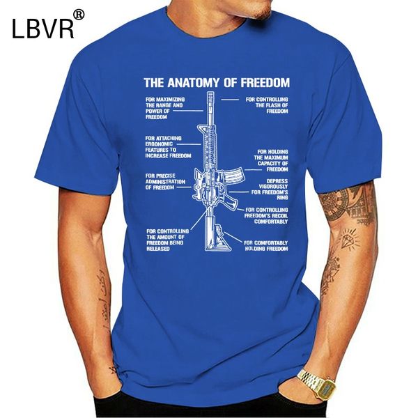 

анатомия свободы m4 ar15 штурмовой флаг пистолет майка майка 100% хлопок футболки o-образным вырезом винтовка с коротким рукавом майка хомм