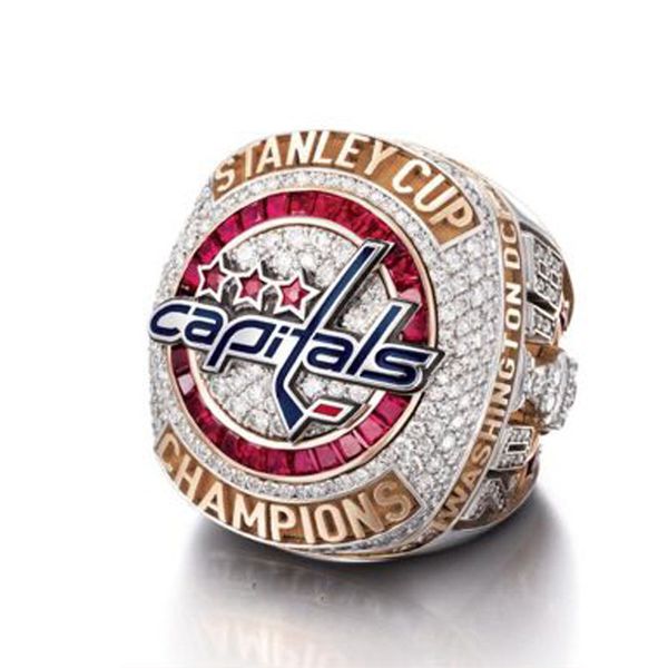 

Newest 2018 Washington Capitals Stanley Cup World Championship Rings MVP Ovechkin custom ice hockey ring High quanlity souvenir gifts