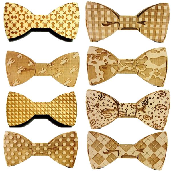 

handmade wooden bow tie men's suit shirts business event banquet party wedding classic trendy gifts wood bowtie, Blue;purple