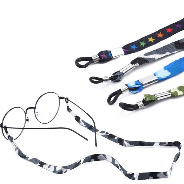 

new arrival camouflage sport running sunglasses strap non-slip eyewear cord chains string holder fashion accessories for women men