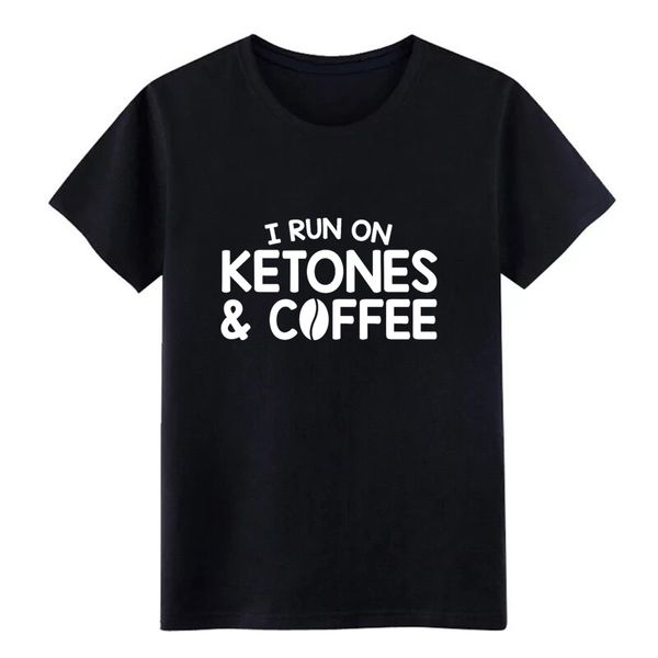 

run on ketones coffee keto diet coffee t shirt knitted short sleeve s-xxxl original loose casual spring autumn cool shirt