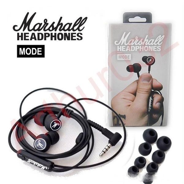 

marshall mode headphones in ear headset black earphones with mic hifi ear buds headphone universal for android ios phone vs marshall major