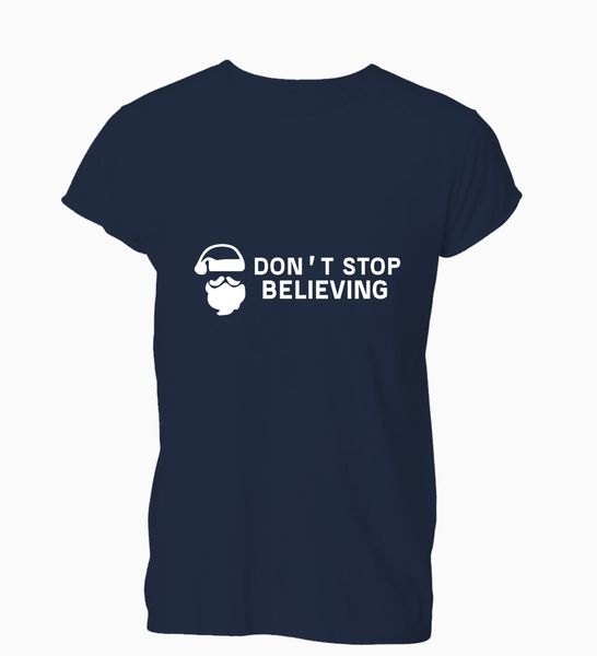 

2019 christmas don't sbelieving santa xmas t shirt tshirt mens womens gift