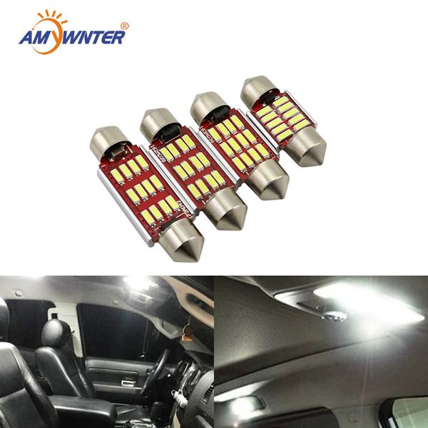 

12v c5w canbus led автомобиля лампы для чтения авто номерного знака светодиодные чип интерьер экстерьер свет фестона 4014 автомобилей-стиль