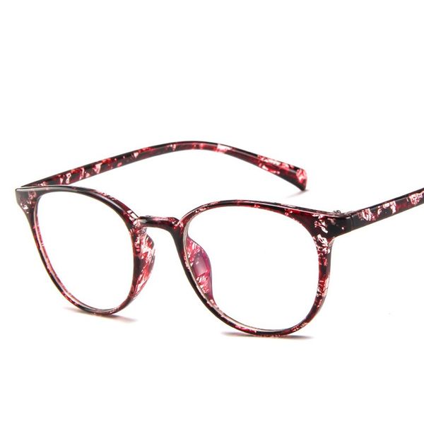 

fashion sunglasses frames round women anti-blue light optics eyeglasses computer myopia eye glasses classic plastic frame men retro 2021, Black