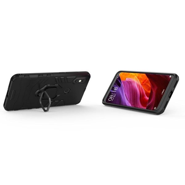 

3d 360 degree full body protection pc phone cases shockproof armor case with finger ring holder for xiaomi 6x