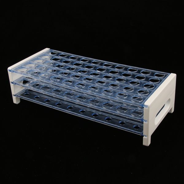 

3-layer 50-hole plastic detachable centrifuge test tube rack 16mm, perfect for laboratory and food beverage testing